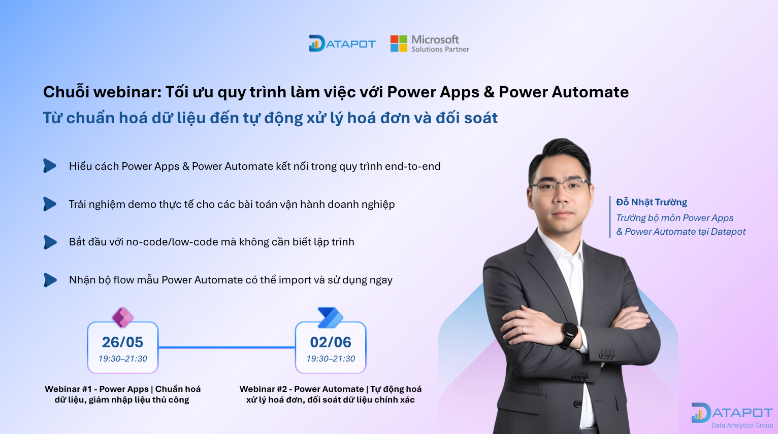 [TỔNG KẾT] Chuỗi webinar: Tối ưu quy trình làm việc với Power Apps & Power Automate