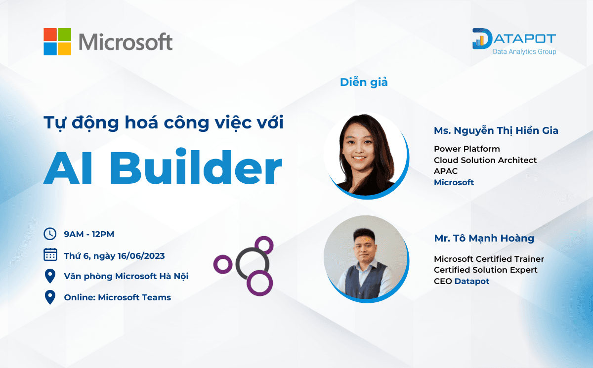 Tự động hóa công việc với AI Builder – Datapot x Microsoft