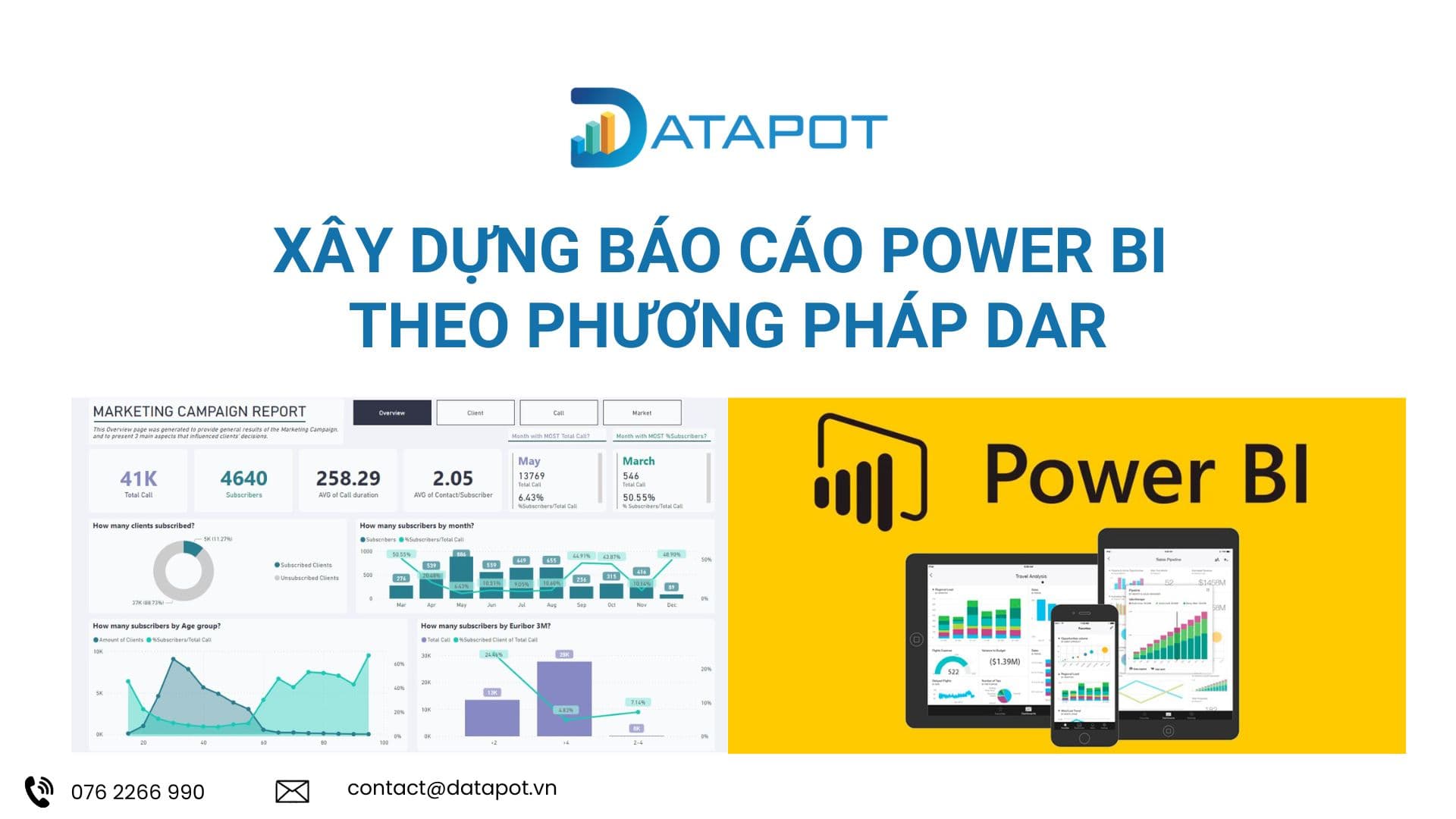 Xây dựng báo cáo Power BI theo phương pháp DAR: Dashboard – Analysis – Reporting