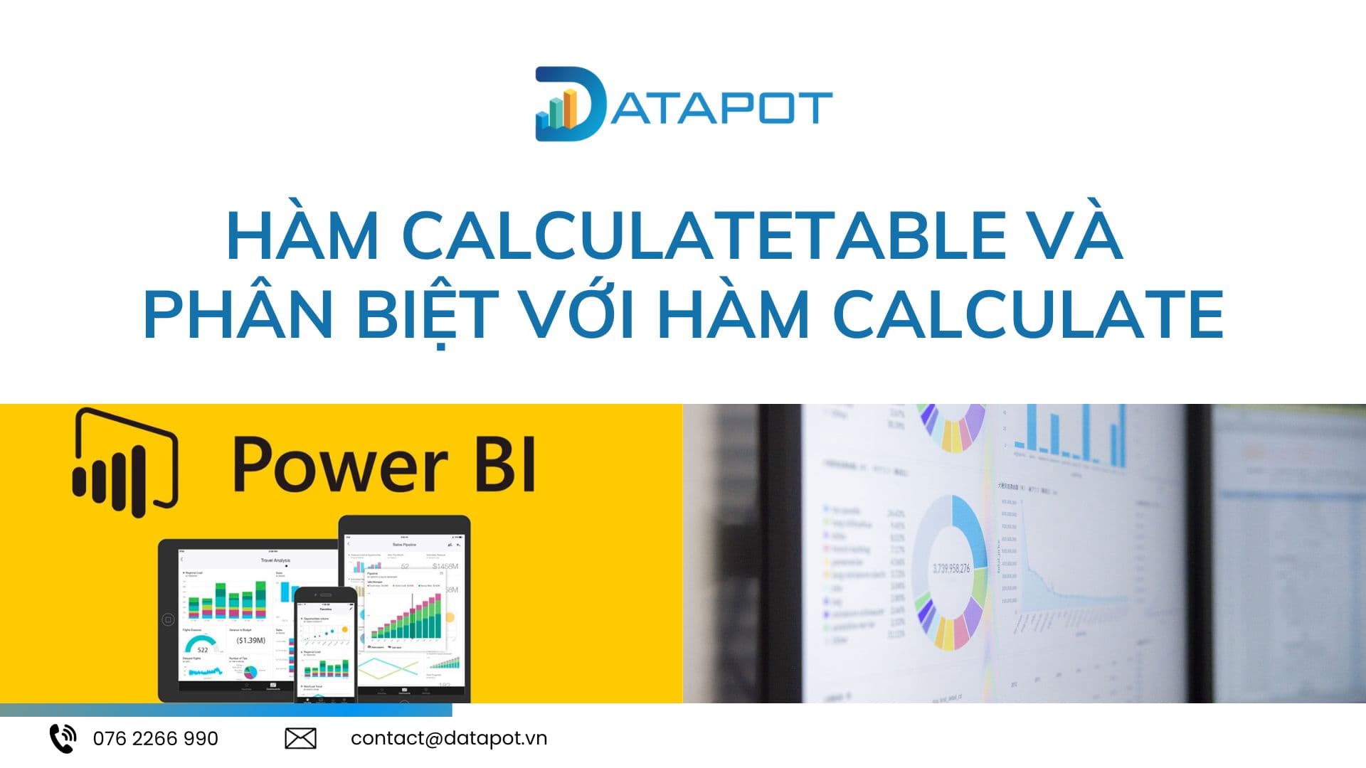 DAX trong Power BI: Hàm CALCULATETABLE và phân biệt với hàm CALCULATE