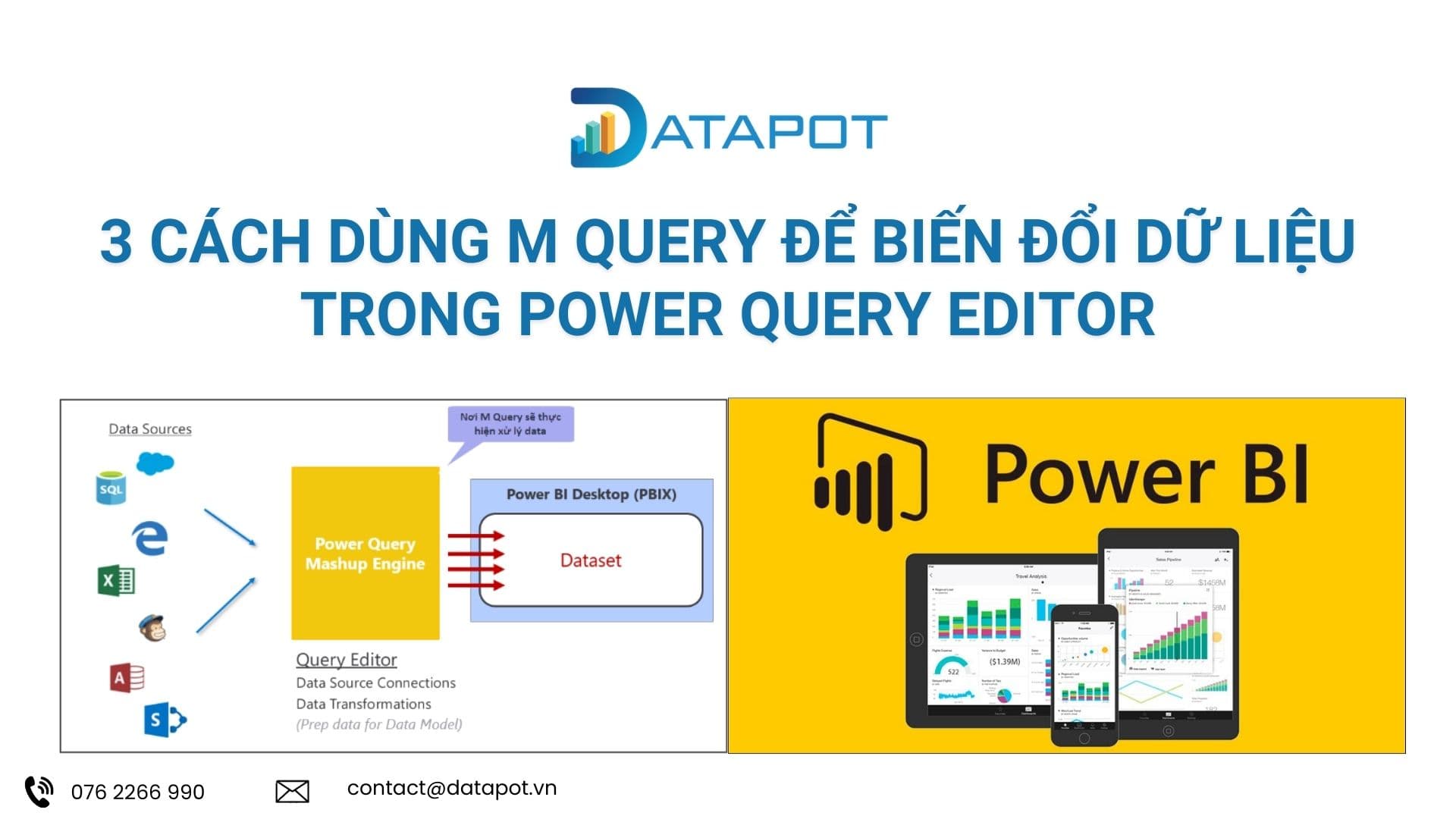 3 Cách dùng M Query để biến đổi dữ liệu trong Power Query Editor