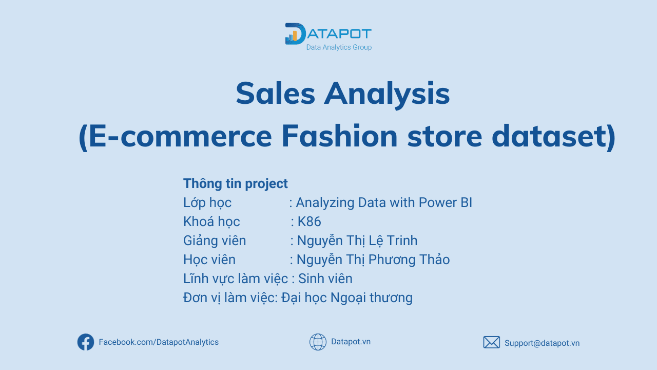 [BÀI TẬP POWER BI] PHÂN TÍCH THƯƠNG MẠI ĐIỆN TỬ – HỌC VIÊN NGUYỄN THỊ PHƯƠNG THẢO