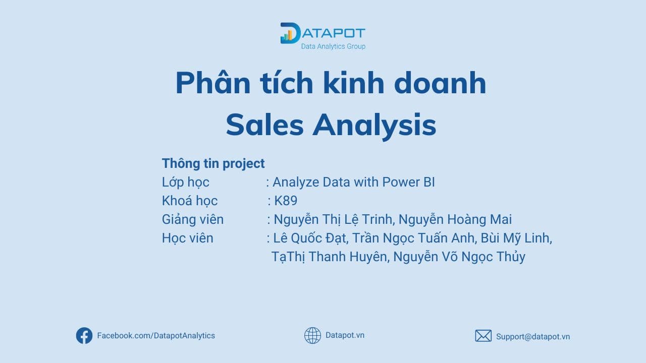 Phân Tích Thương Mại điện Tử – E-commerce Analysis – Nhóm Học Viên Quốc Đạt, Tuấn Anh, Huyên, Mỹ Linh, Ngọc Thủy