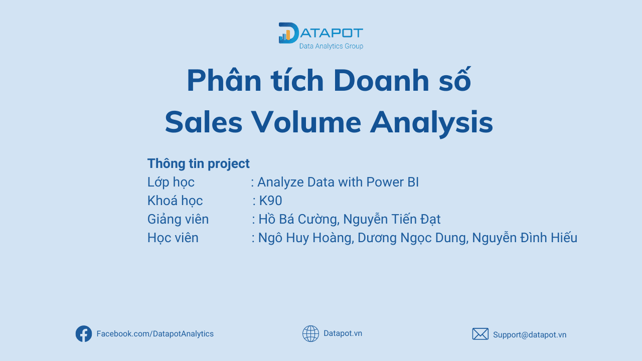 Phân Tích Doanh Thu – Sales Volume Analysis – Học Viên Hoàng, Dung, Hiếu