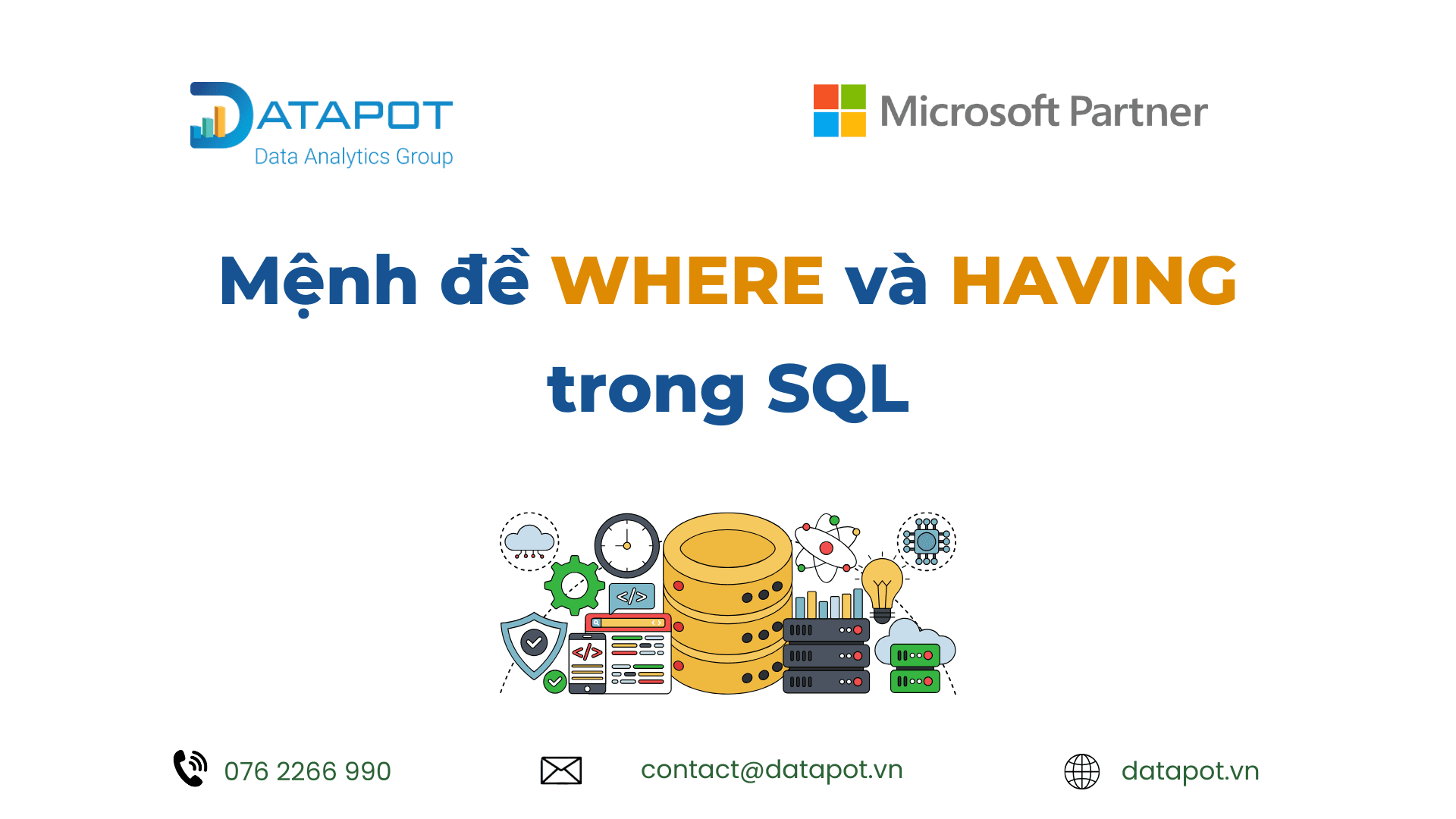 So sánh mệnh đề WHERE và HAVING trong SQL