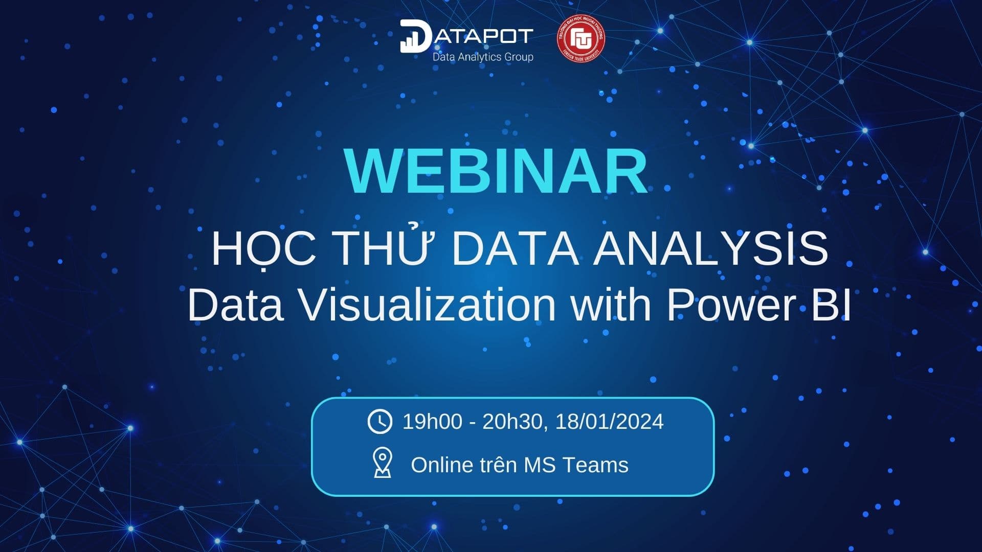 Webinar "Học thử Data Analysis – Data Visualization với Power BI"