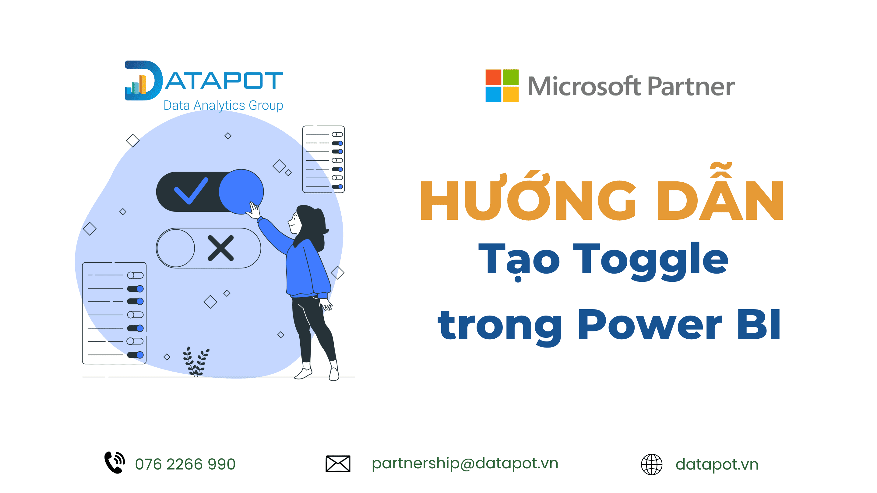 2 Cách tạo Toggle Button trong Power BI tối ưu báo cáo và trải nghiệm người dùng