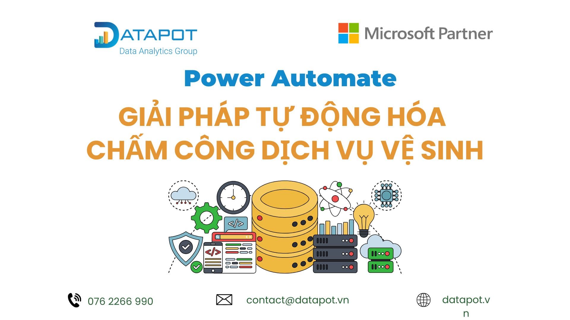 Giải pháp chấm công dịch vụ vệ sinh hàng ngày với Power Automate