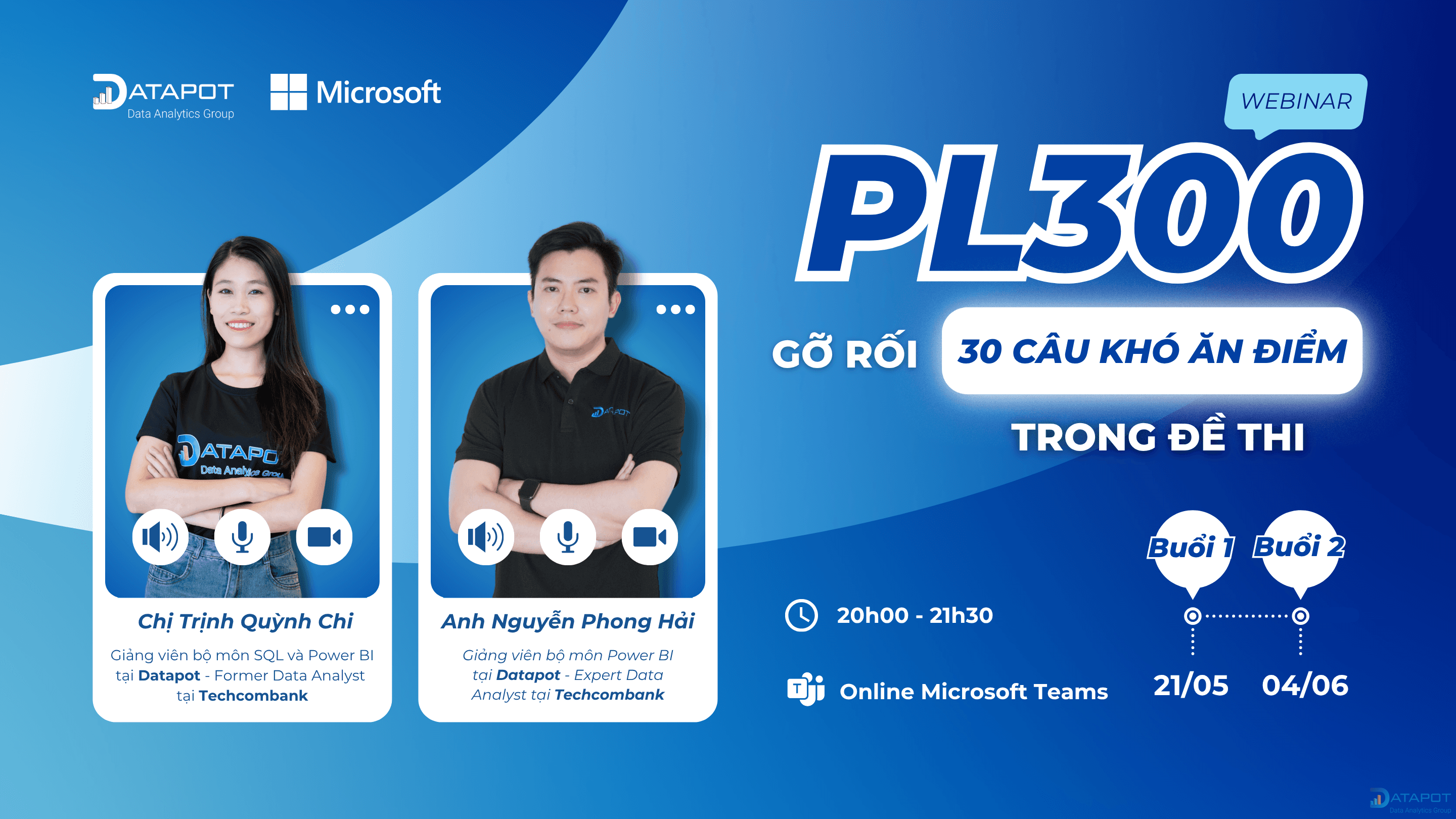 Chuỗi 2 buổi luyện thi PL-300: Gỡ rối 30 câu khó ăn điểm trong đề thi!