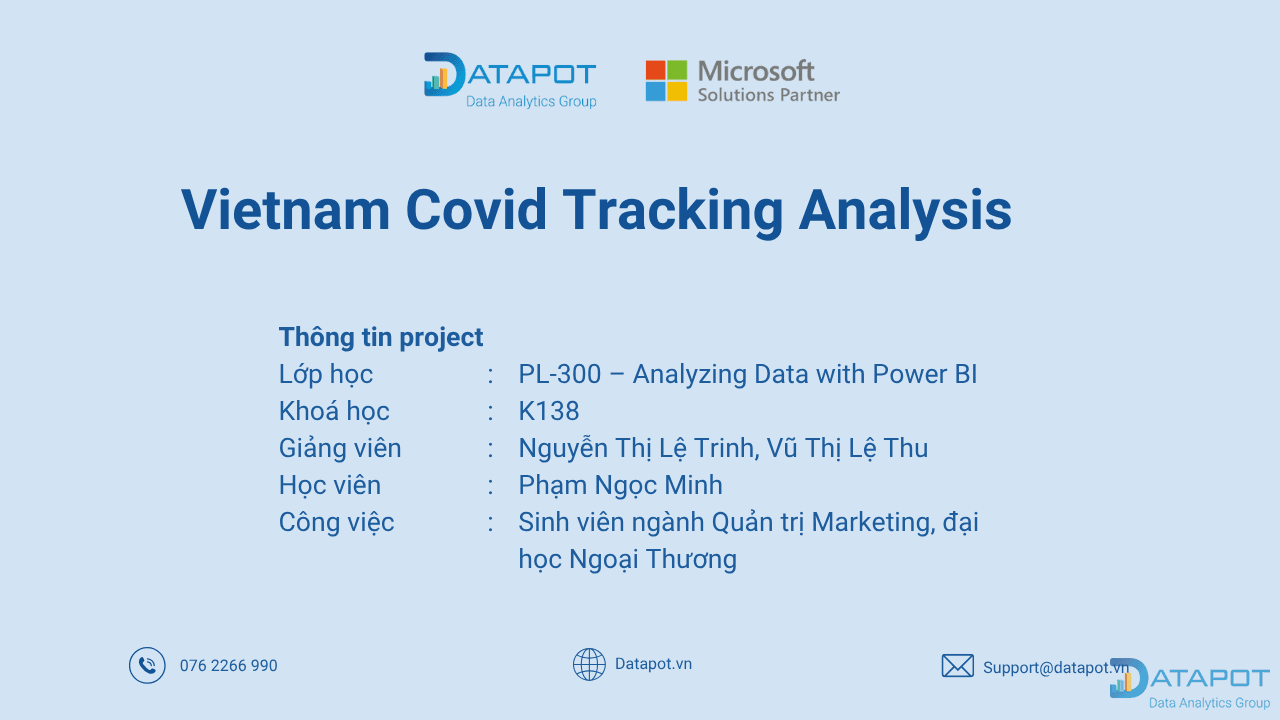 Sinh viên năm nhất – đại học Ngoại Thương chinh phục Power BI với dự án phân tích Covid-19 xuất sắc nhất lớp