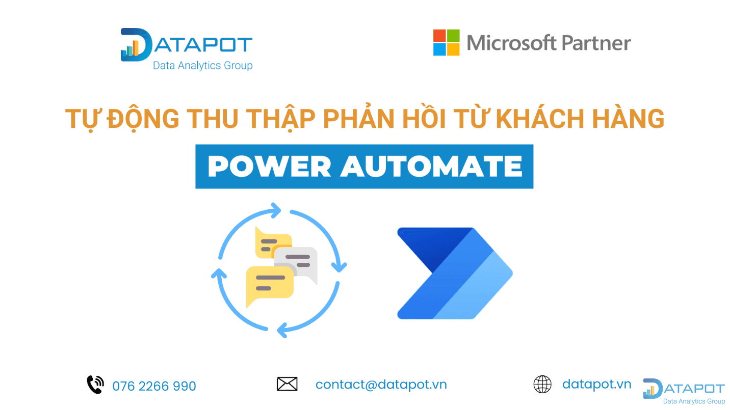 Ứng dụng Power Automate thu thập phản hồi khách hàng tự động – Dự án cuối khóa học viên