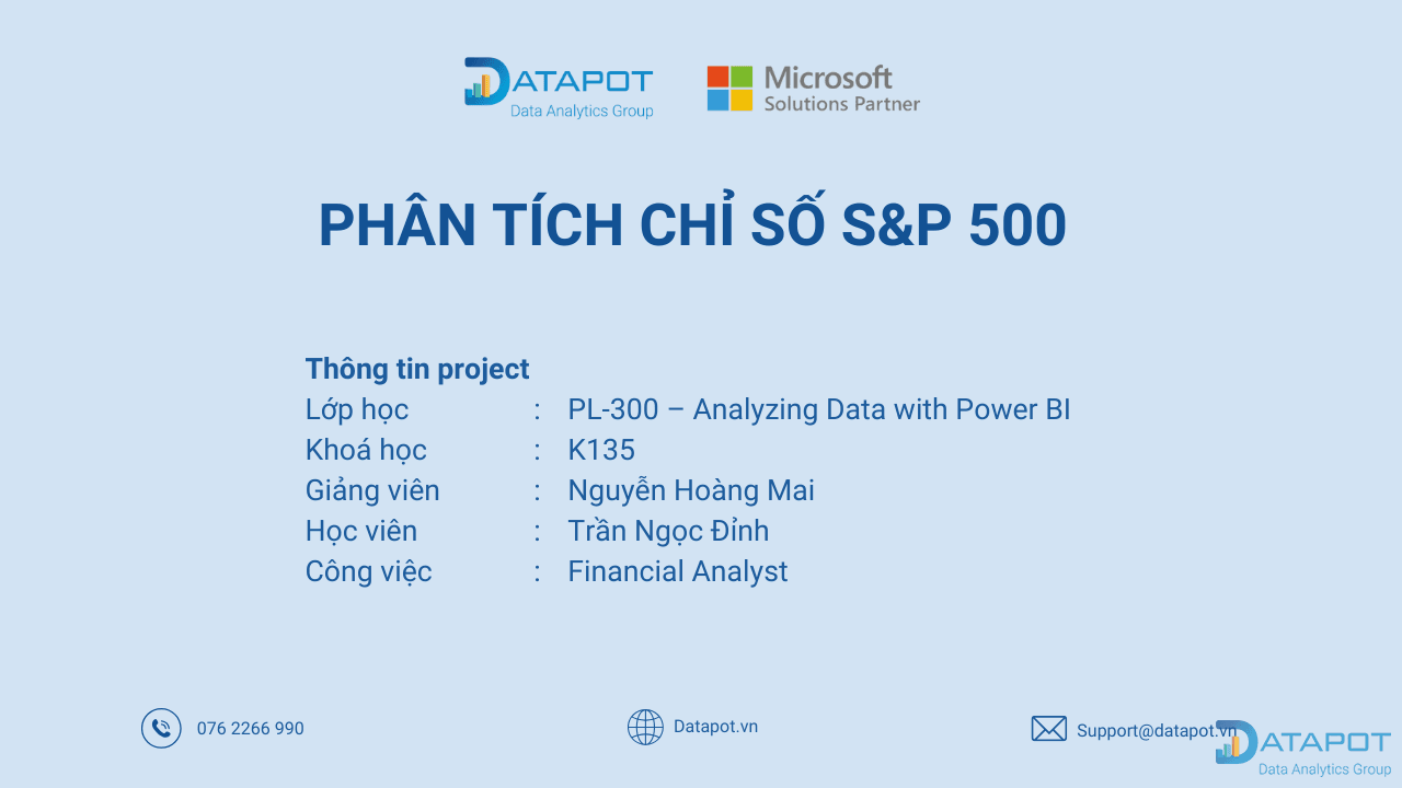 Từ dữ liệu đến chiến lược đầu tư: Dự án phân tích cổ phiếu S&P 500 của một Financial Analyst