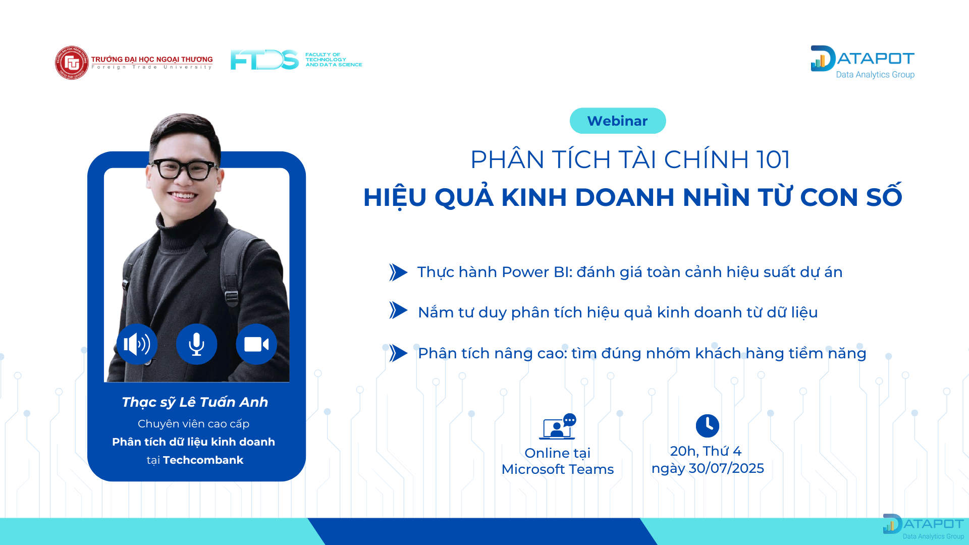 [DATAPOT x FTU] WEBINAR: PHÂN TÍCH TÀI CHÍNH 101 – HIỆU QUẢ KINH DOANH NHÌN TỪ CON SỐ