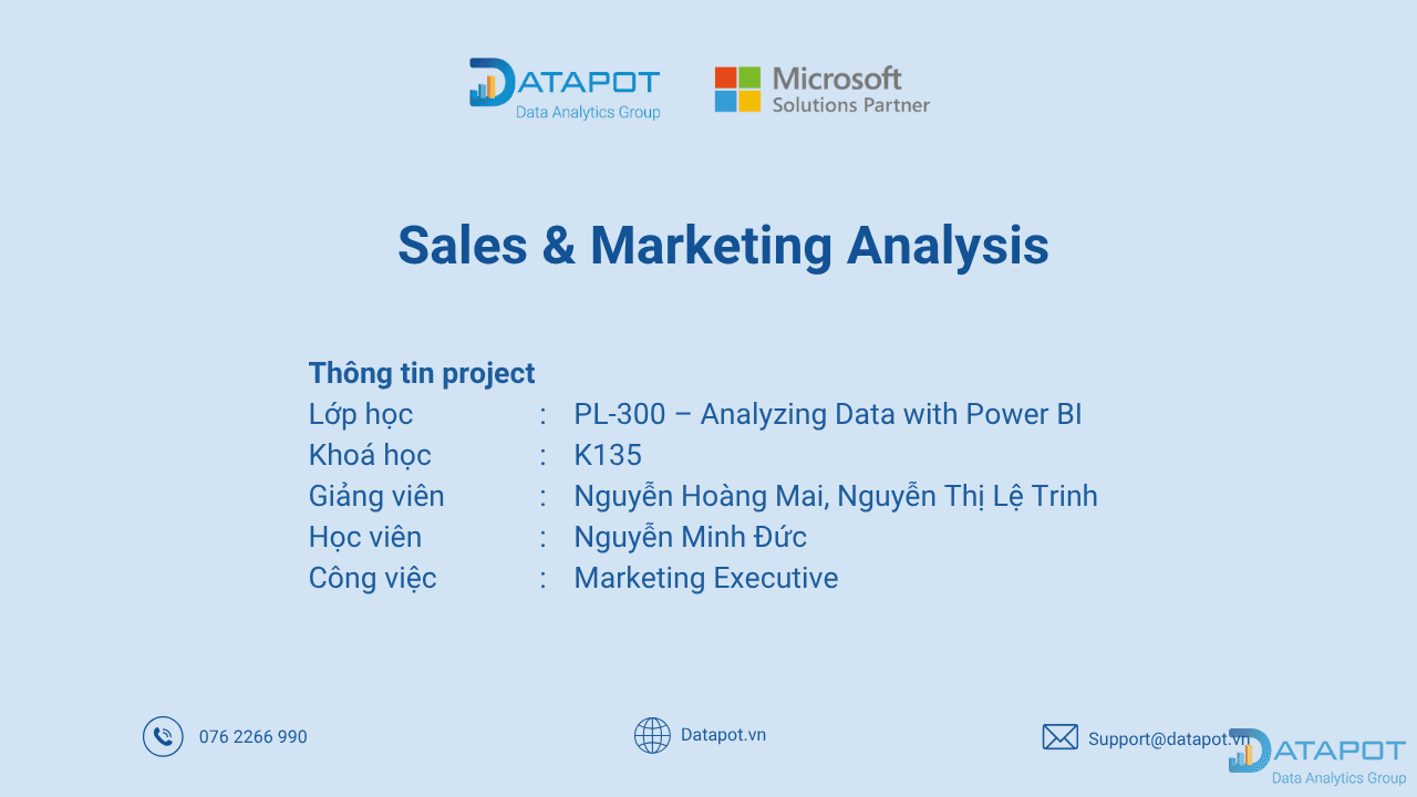Từ dữ liệu rời rạc đến bức tranh toàn cảnh: Marketing Executive FMCG tối ưu báo cáo với Power BI