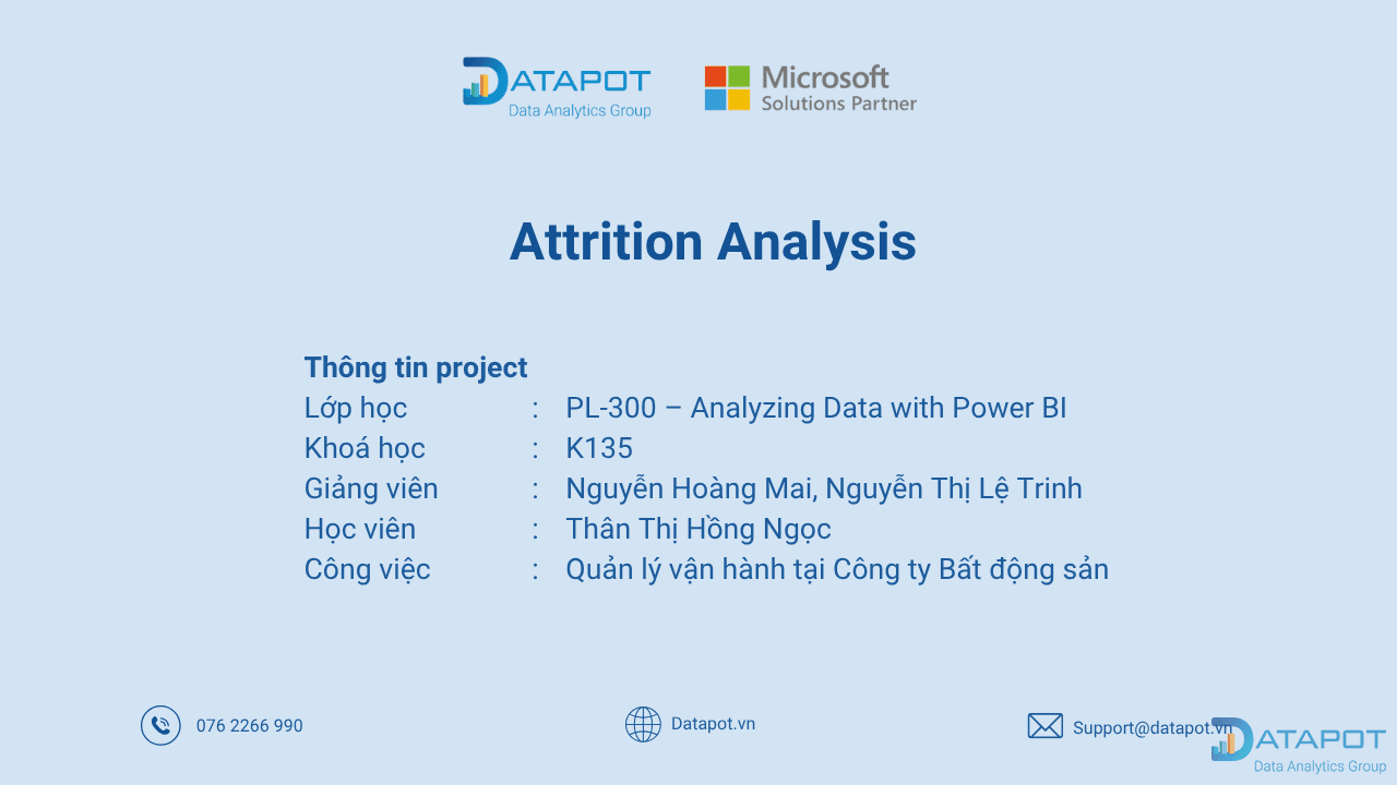 HR Analytics dưới góc nhìn quản lý vận hành: Báo cáo Power BI giải quyết bài toán nhân sự rời bỏ