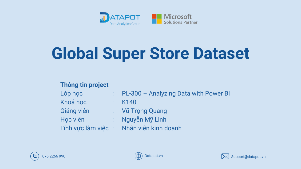 Lên chiến lược kinh doanh tối ưu nhờ Power BI – bài tập cuối khóa của học viên Nguyễn Mỹ Linh
