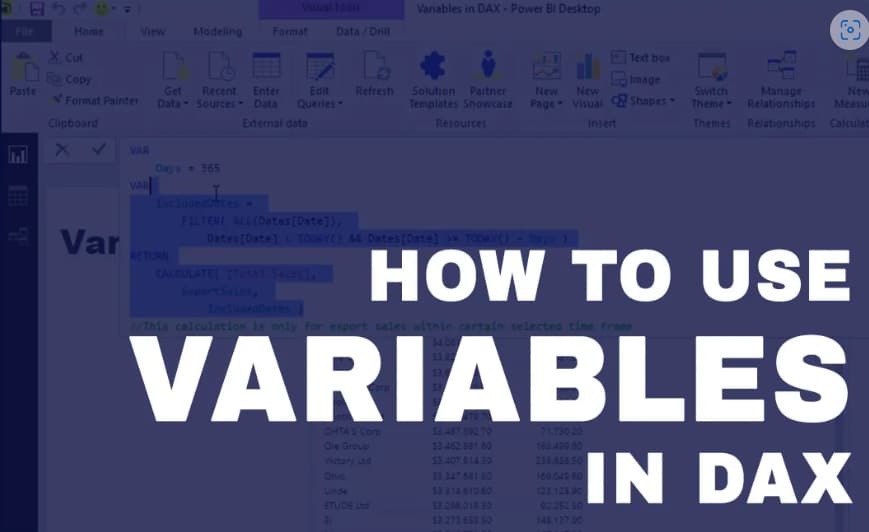 CÁCH SỬ DỤNG BIẾN VARIABLE TRONG DAX
