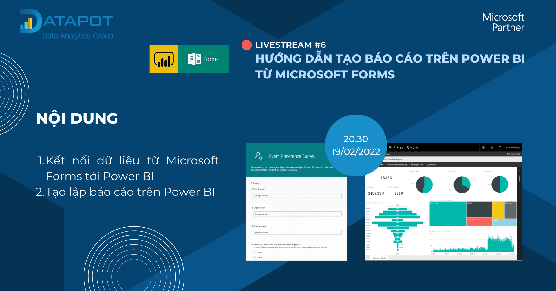 HƯỚNG DẪN TẠO BÁO CÁO TRÊN POWER BI TỪ MICROSOFT FORMS