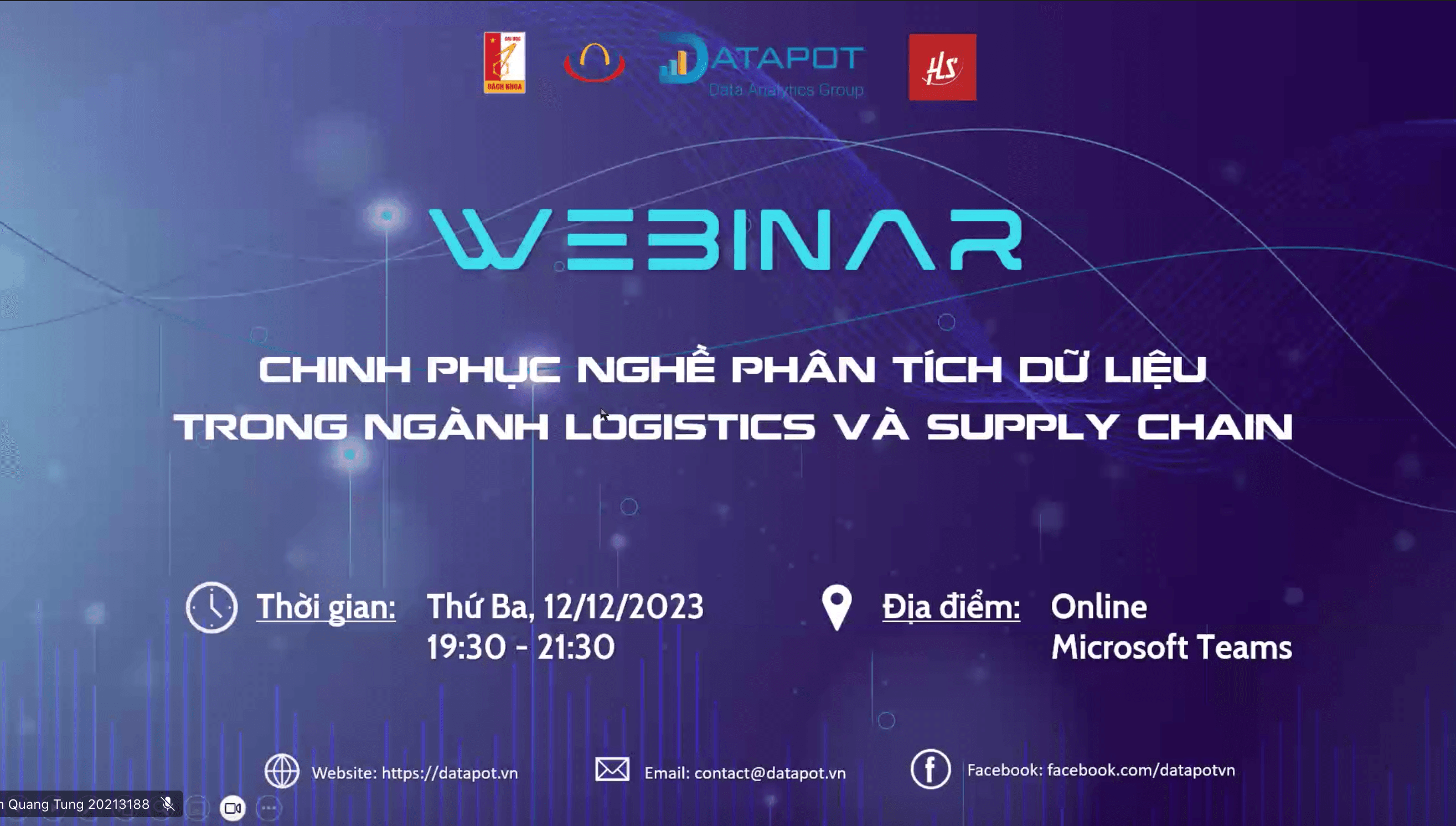 Webinar “Chinh Phục Nghề Phân Tích Dữ Liệu Trong Ngành Logistic Và Supply Chain”