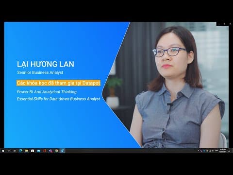 Feedback học viên Lại Hương Lan (Senior Business Analyst - Quỹ đầu tư chứng khoán)